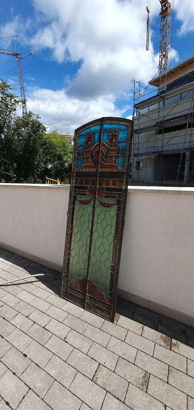 Fenster: Jugendstil Fenster, Bleiglasfenster, Antik, Zwei Stück – Gebraucht aus Utzenstorf von Filetto 4