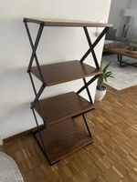 Modernes Regal mit 3 Böden, Holzobtikund Metall, Top Zustand