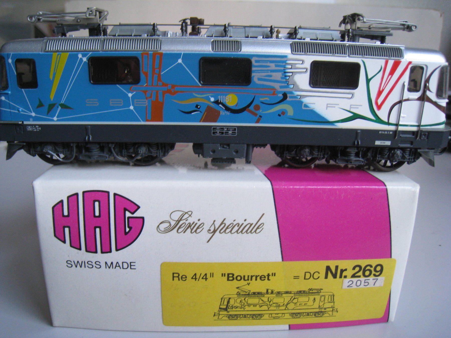 Hag Modellini di ferrovie: Hag, SBB Re 4/4 II 1118, " Bourret "Analog,  269 – Usato da Buchs ZH venduto da swiss-train