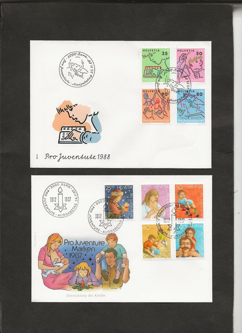 Tutti i francobolli: Schweiz Pro Juventute FDC 1983 bis 1998 – Usato da Au ZH venduto da xelagreb01 6