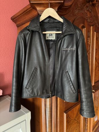 Damen Lederjacke S, schwarz