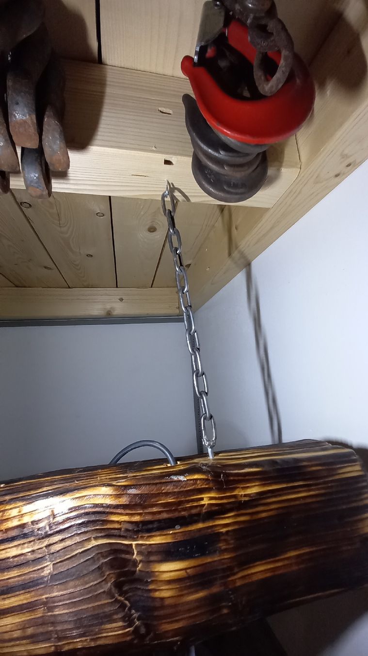 Kronleuchter & Deckenlampen: Rustikale Lampe aus Altholz – Gebraucht aus Escholzmatt von paedy86 7