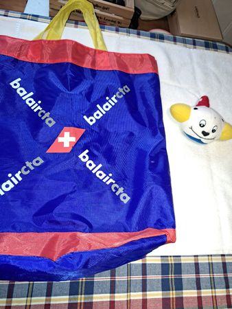 Balaircta Tasche & Plüschtier Flugzeug Swissair Retro Raritä