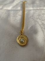 Double faux pearl Celine necklace 