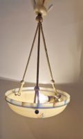 Vintage Art Deco marbled glass pendant light