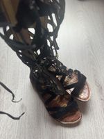Sam Edelman Gladiatore Sandale, Schwarz, Grösse 36