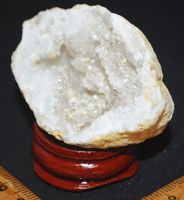 Deko Heilstein K-108 – Marokko Geode Achat mit Sockel – 40 G