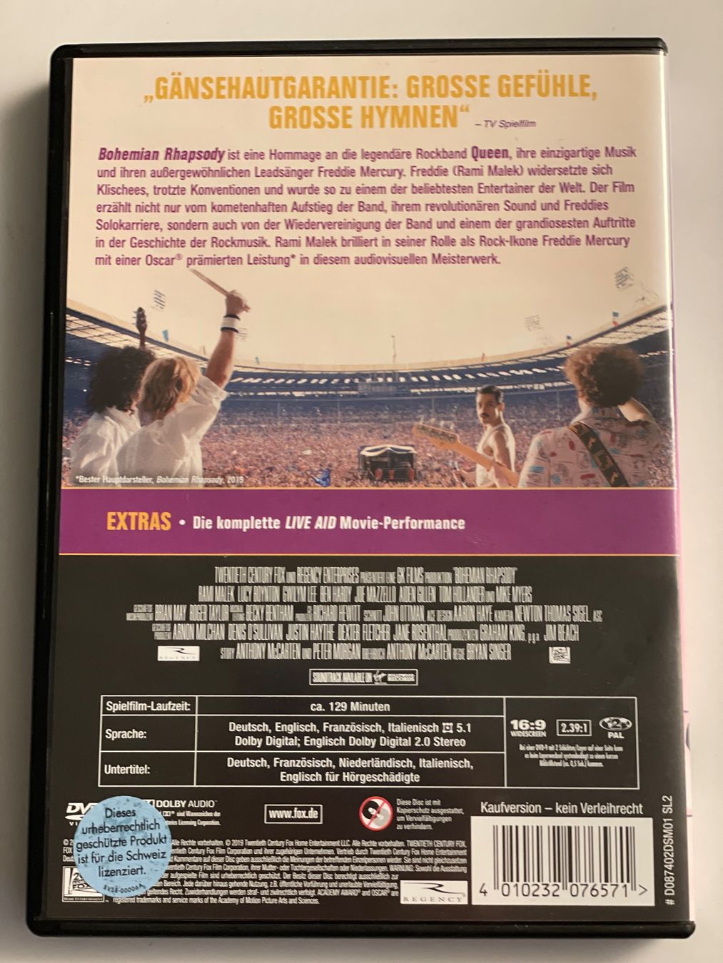 Tutti i DVDs: Bohemian Rhapsody – Usato da Muri b. Bern venduto da AdidasCollector 1
