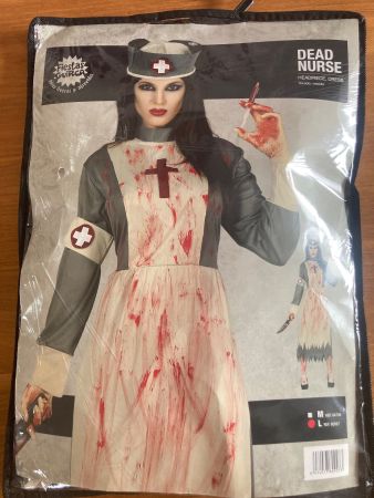 Halloween Kostüm Krankenschwester Zombie  Gr. L Neu
