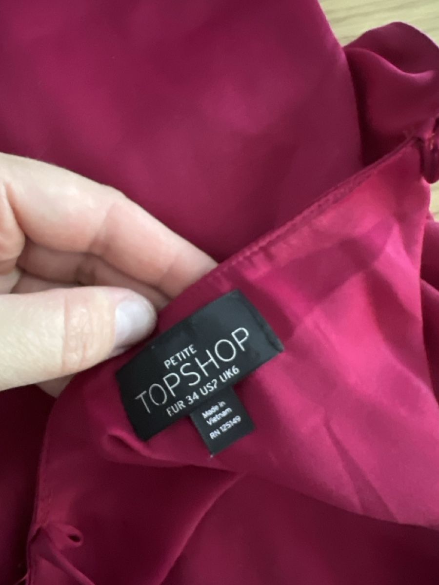 Topshop Top: Topshop Oberteil, Grösse 34/36 bordeaux  – Usato da Luzern venduto da maisonnoir 2
