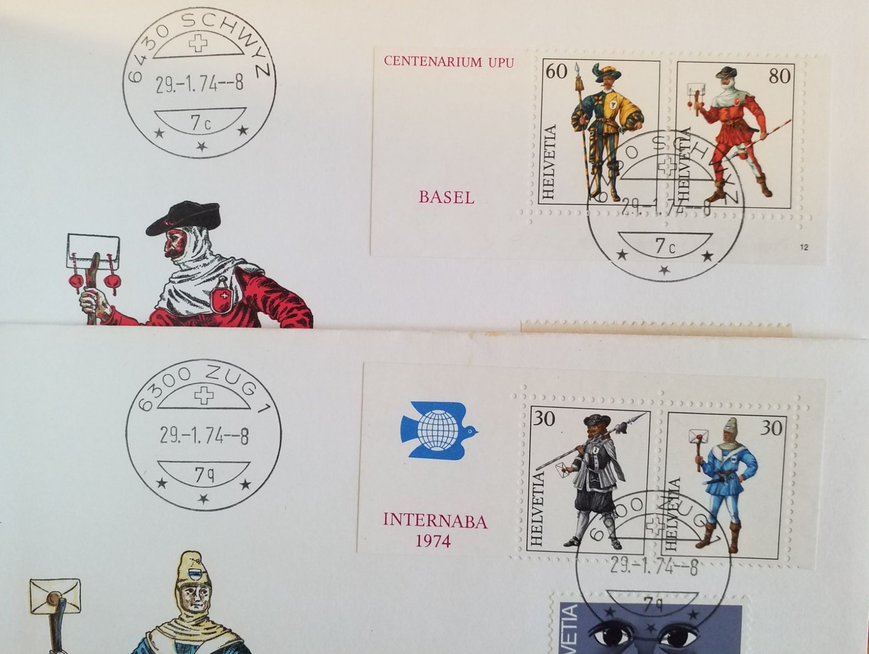 Tutti i francobolli: B58) FDC aus INTERNABA im paar Kt. 100 – Usato da Baden venduto da Eggi