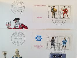 B58) FDC aus INTERNABA im paar Kt. 100