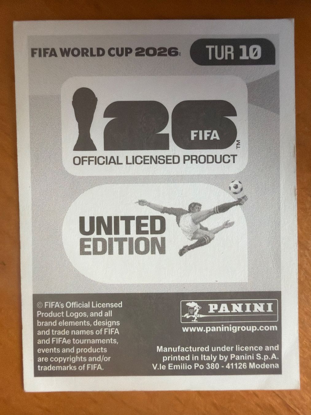 Panini Sammelbilder & Trading cards: Panini TUR10 – Neu (gemäss Beschreibung) aus Susten von Rechnun 1