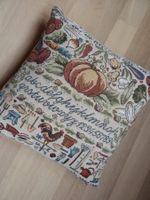 Kissen Zierkissen Gobelin Kürbis Gemüse + Garten Motive