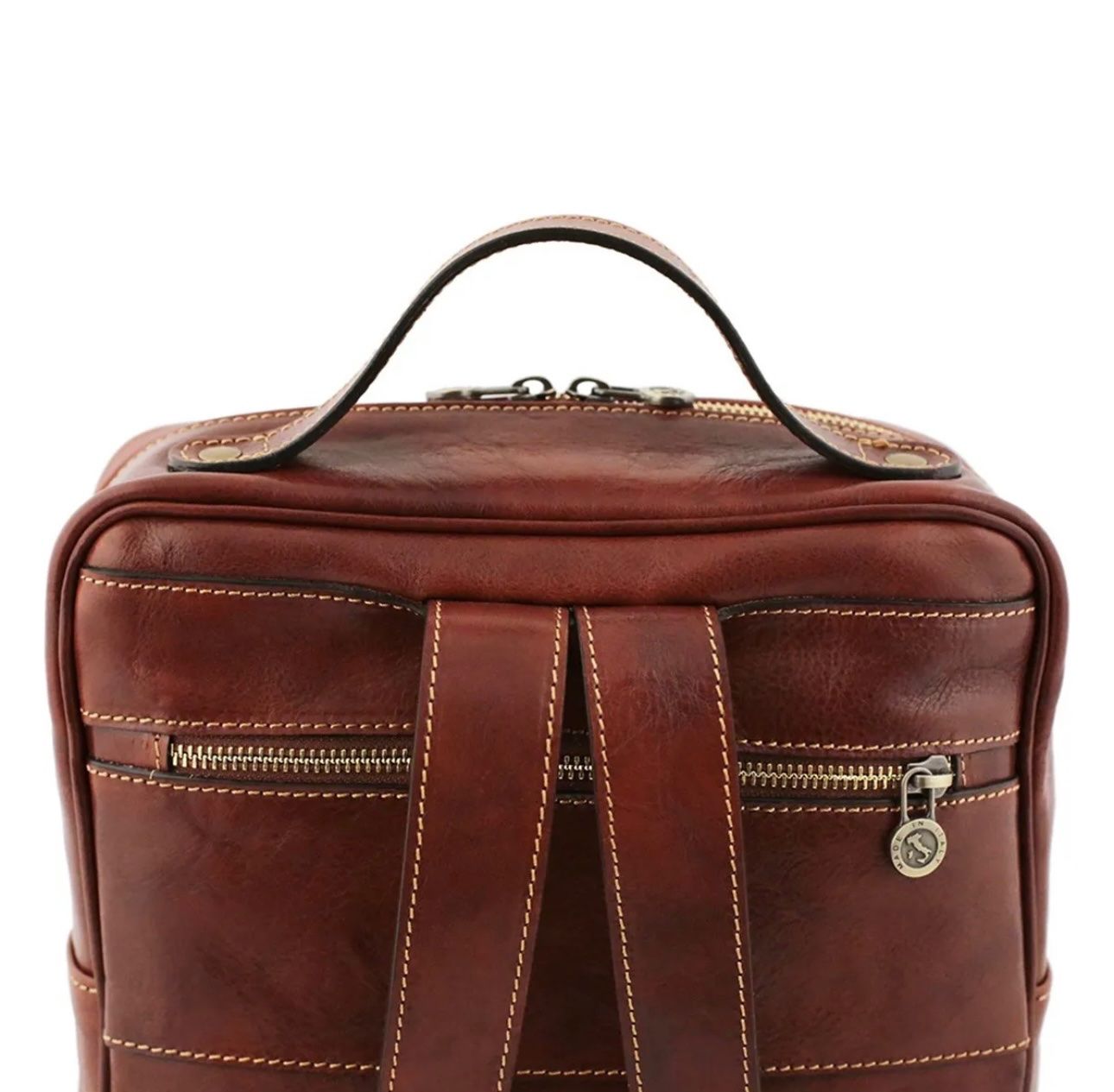 Zaini: Lederrucksack Tuscany - Farbe: Braun – Nuovo e nell'imballaggio originale da Wittenbach venduto da WWW.DRILUBAGS.CH 1