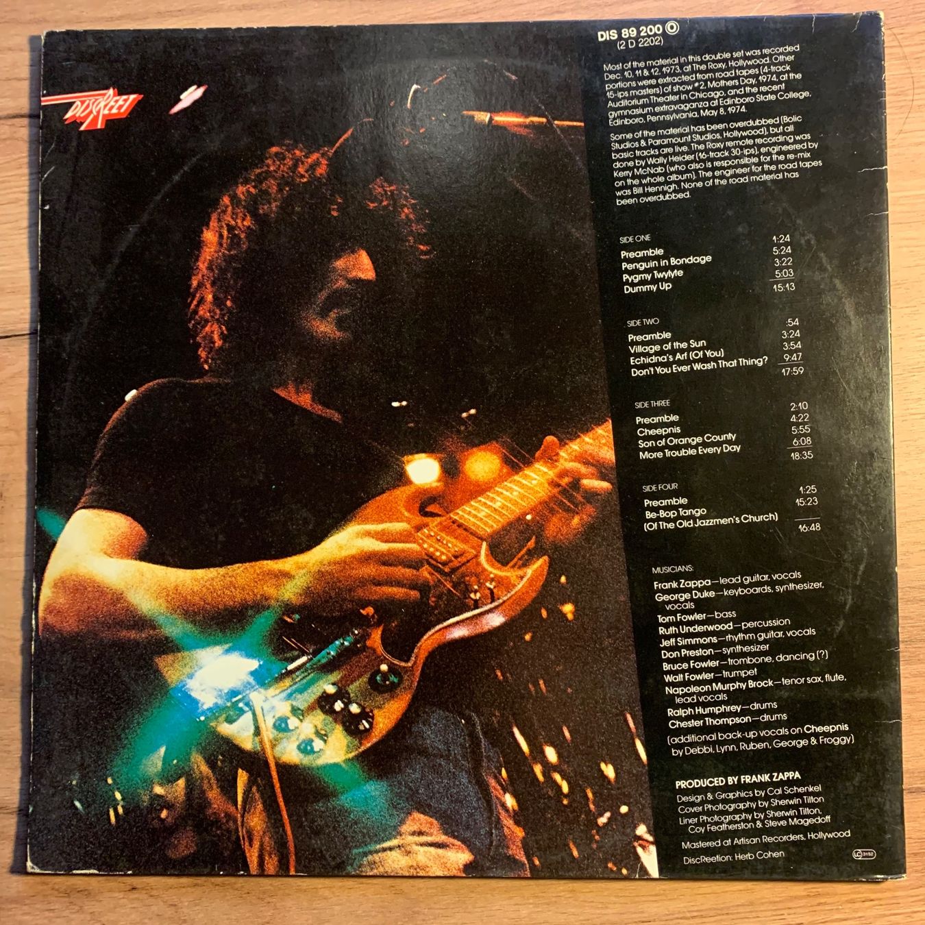 Dischi in vinile: ZAPPA/MOTHERS - ROXY & ELSEWHERE...RE GER...VG+/VG+ – Usato da Gals venduto da Diskopatshop 1