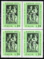 1973 WEIHNACHTEN 4ERBLOCK ITALIEN ** POSTFRISCH ** - MA496