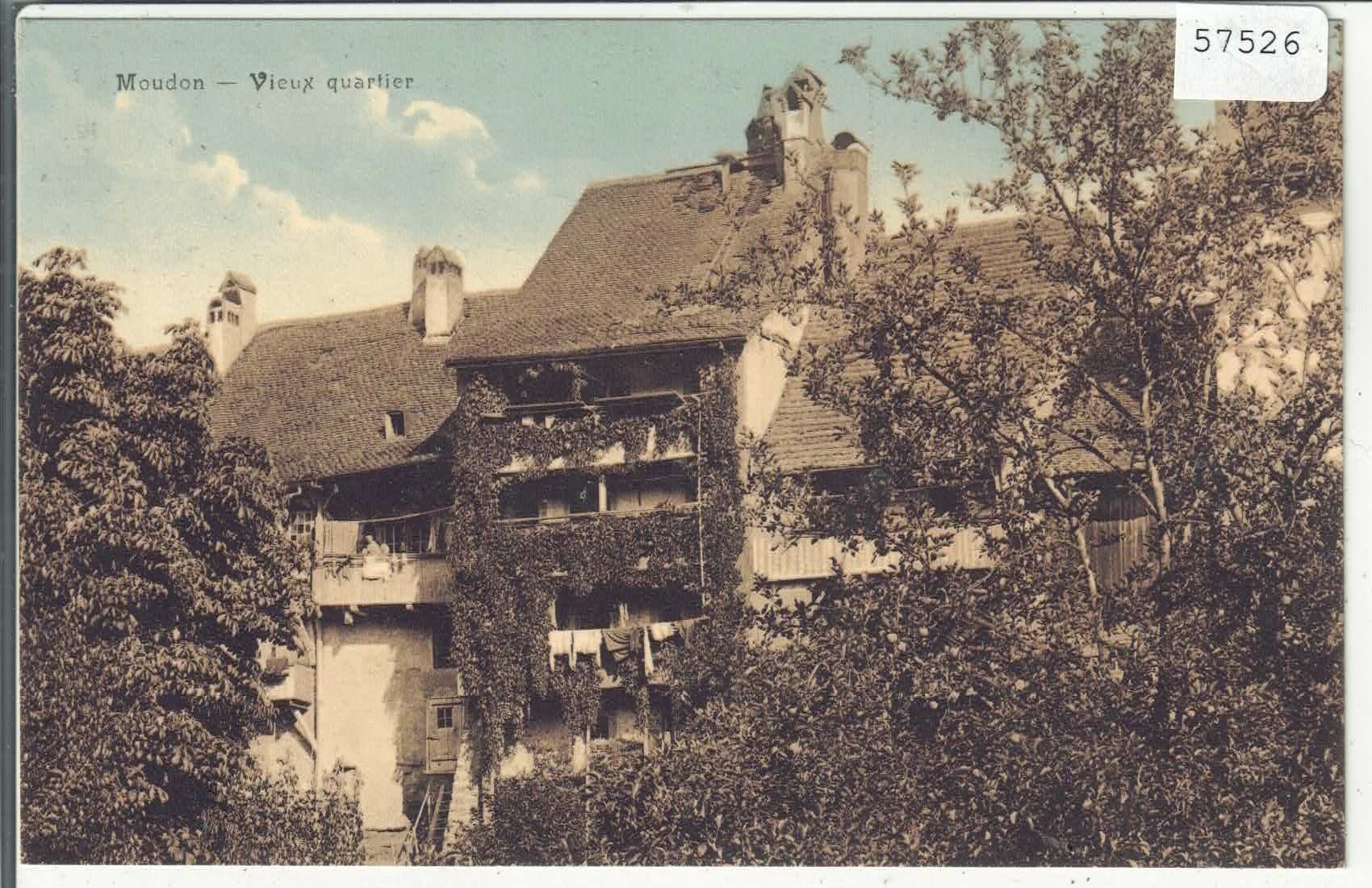 Cartes postales: Moudon - Vieux quartier - coloriert – D'occasion à Ettingen par Kartenplanet