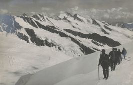 Jungfrau - Aufstieg Foto 13 x 21 cm aus Jahr 1912