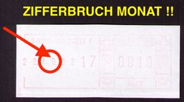 SFS 7_5400 BADEN 1_Gerät Vl/2_ZIFFERBRUCH 0 im Monat !!