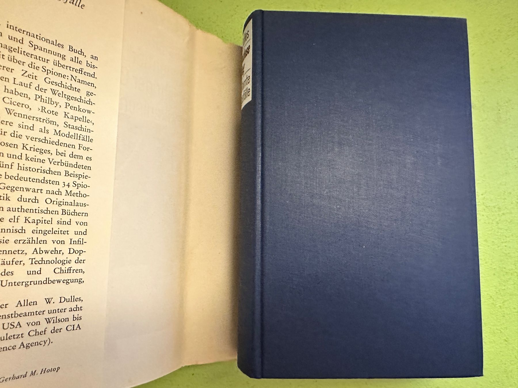 Libri: Allen W. Dulles: Der lautlose Krieg. – Usato da Zürich venduto da allp 1
