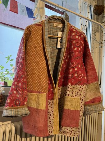 Vintage Patchwork Kantha Jacket – Handmade & Unique
