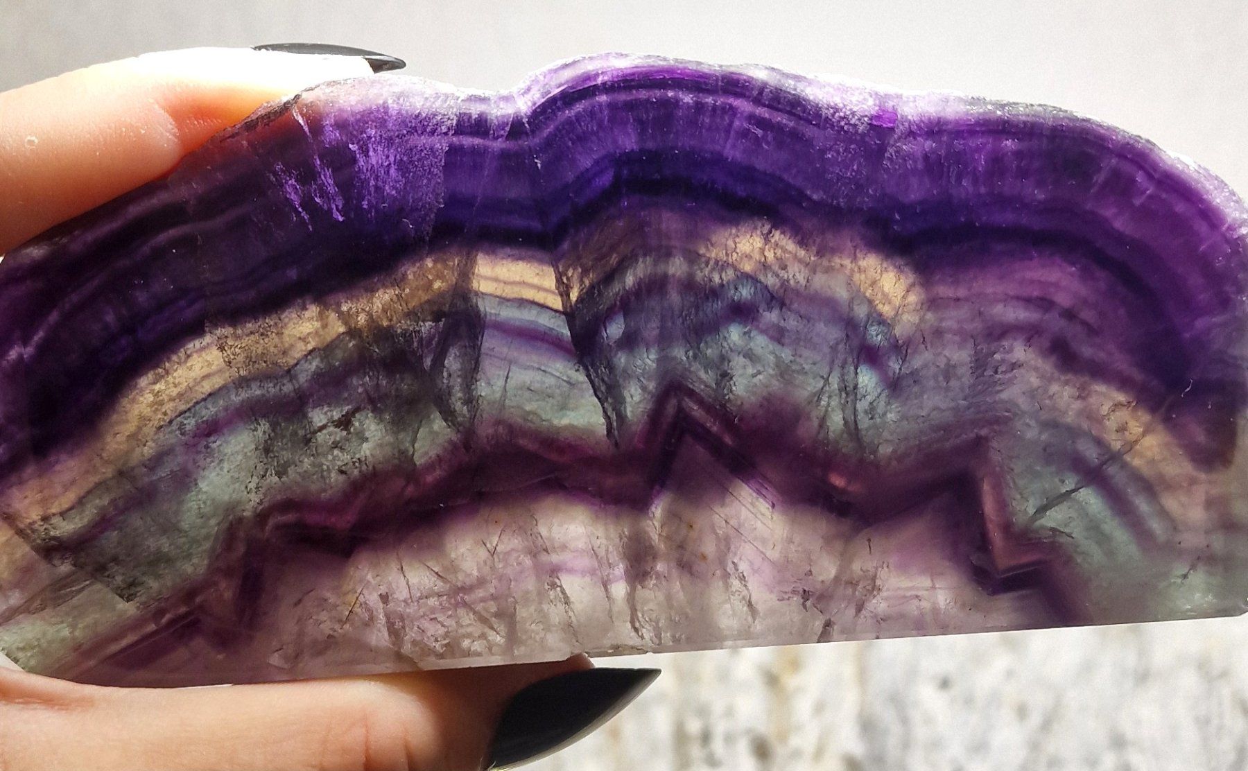Mineralien & Heilsteine: Wunderschöner Fluorit Obelisk 15cm 411g – Neu (gemäss Beschreibung) aus Matzingen von Shay_Crystalz 2