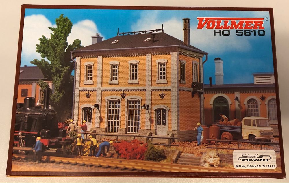 VOLLMER H0 43504 Bausatz Bahnhof Kleckersdorf, Ungebaut, NEU In OVP