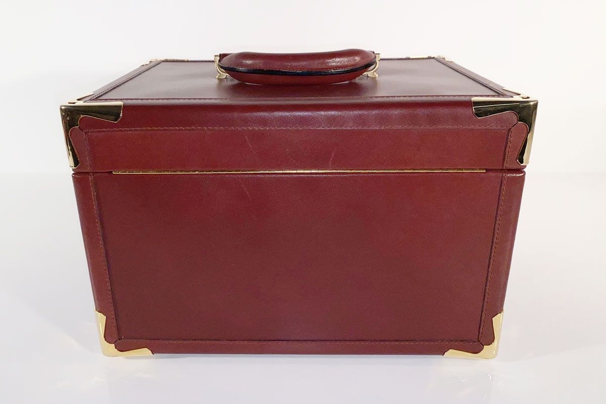 Custodie per cosmetici: Cartier Vanity Case Beauty Case Leder weinrot – Usato da Ballwil venduto da ClassicGallery 3