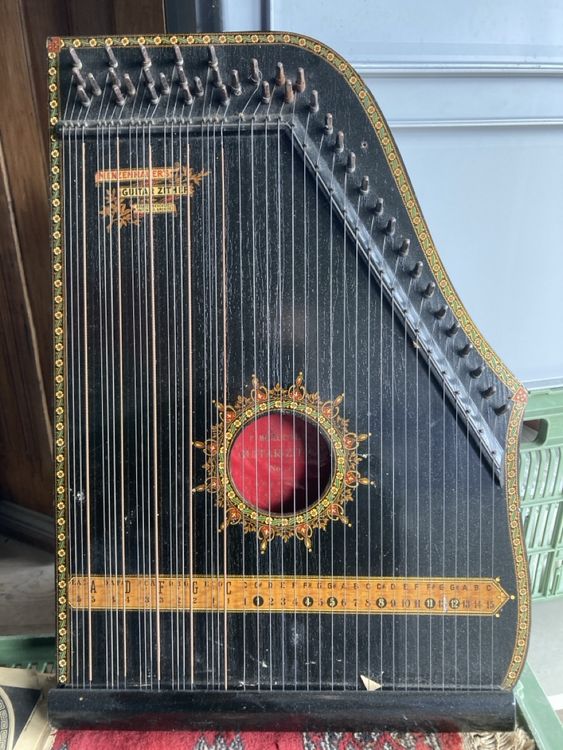 Harpe cithare ancienne Musima : instrument à cordes des années 1960 - Canada