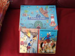 Globi-Set: Schatz im Ozean, Feuerwehr, Wilder Westen -Buch