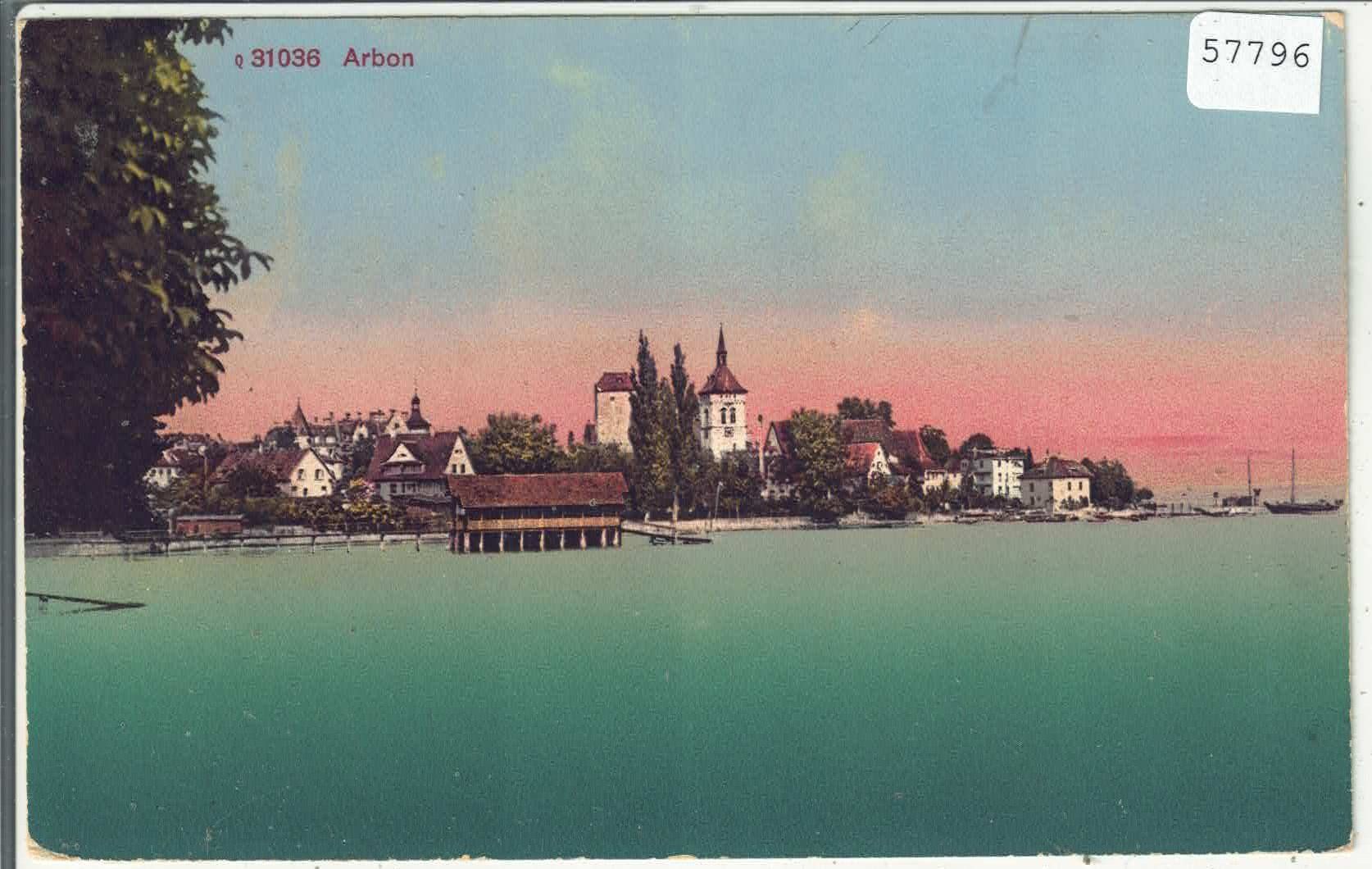 Ansichtskarten: Arbon - Ansicht vom See aus - Litho – Gebraucht aus Ettingen von Kartenplanet