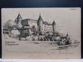 V.C. 74, Antike Zeichn. "Château de Grandson" 1905