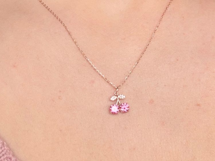 Catenine: Collier Cerise 🍒 moissanites – Nuovo e nell'imballaggio originale da St-Maurice venduto da Sandrinette123 1