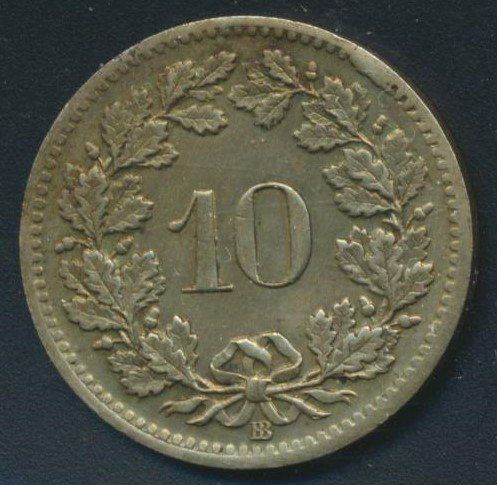 Tutti le monete: 10 Rp. 1851 vz+ – Usato da Roggwil BE venduto da Stampdealer3 1
