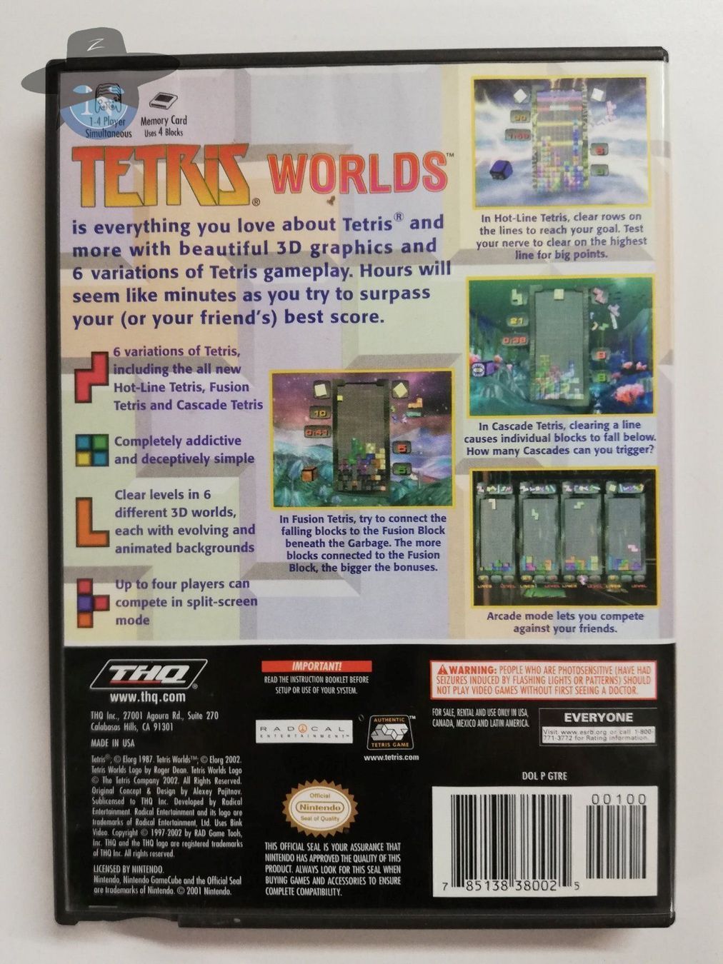 Nintendo Giochi: Tetris Worlds           / USA / Gamecube – Usato da St. Gallen venduto da zorro_dc 1