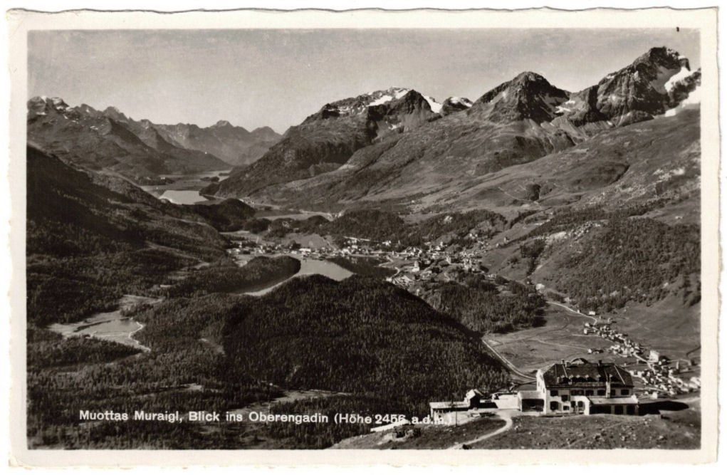 Cartoline postali: St. Moritz - Standseilbahn Muottas Muragl Bergstation – Usato da Binningen venduto da Mountainrider
