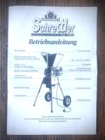 Bedienungsanleitung Schredder Häcksler Neudorff Stöckler1000