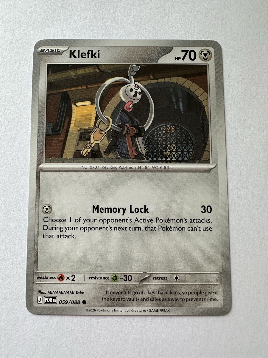 Pokémon Sammelbilder & Trading cards: Klefki Pokemon POR EN 059 – Neu (gemäss Beschreibung) aus Gordola von EleSecondHand-TCG