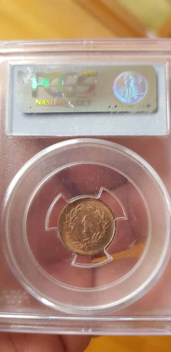 Tutti le monete: TOP POP 1 Rappen 1850 A MS65 – Nuovo (secondo la descrizione) da Meyrin venduto da menelaos77 1