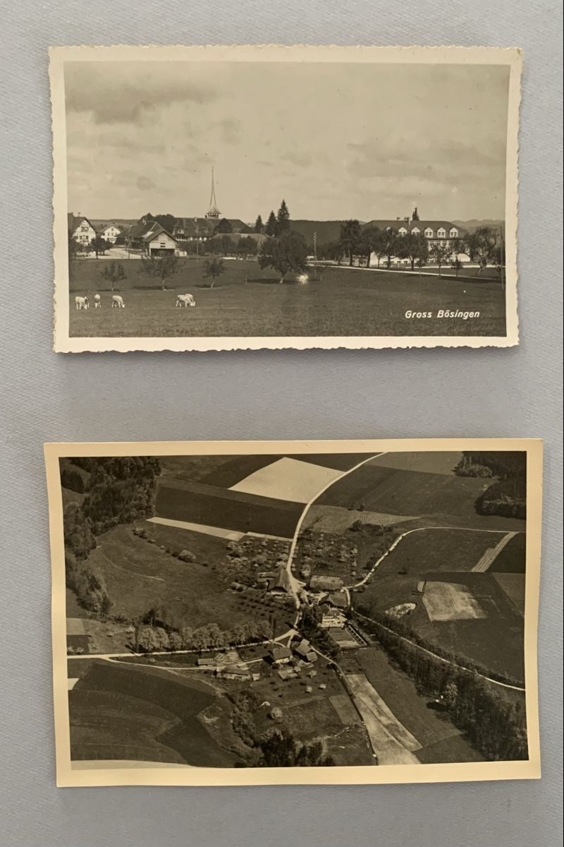 Cartoline postali:  Ansichtskarten/Photos Schweiz - Bösingen FR  – Usato da Düdingen venduto da polytropon_5