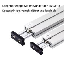 Pneumatischer Doppelstangen-Luftkolben-Luft Zylinder