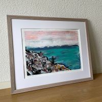 Küste Felsen Fischer Expressionismus Kunst Stefan Bammert