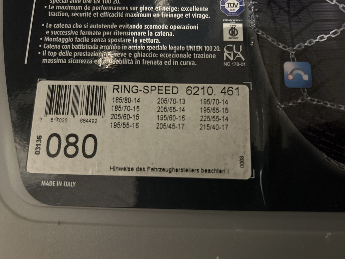 Catene da neve: Schneeketten unbenutzt – Nuovo (secondo la descrizione) da Sattel venduto da usch6417 1