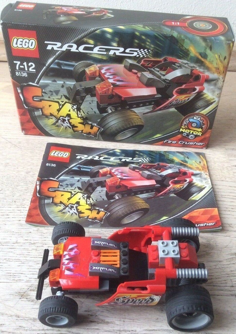 LEGO Racers Fire Crusher Rennwagen Auto Rückziehmotor Motor (Neu und ...