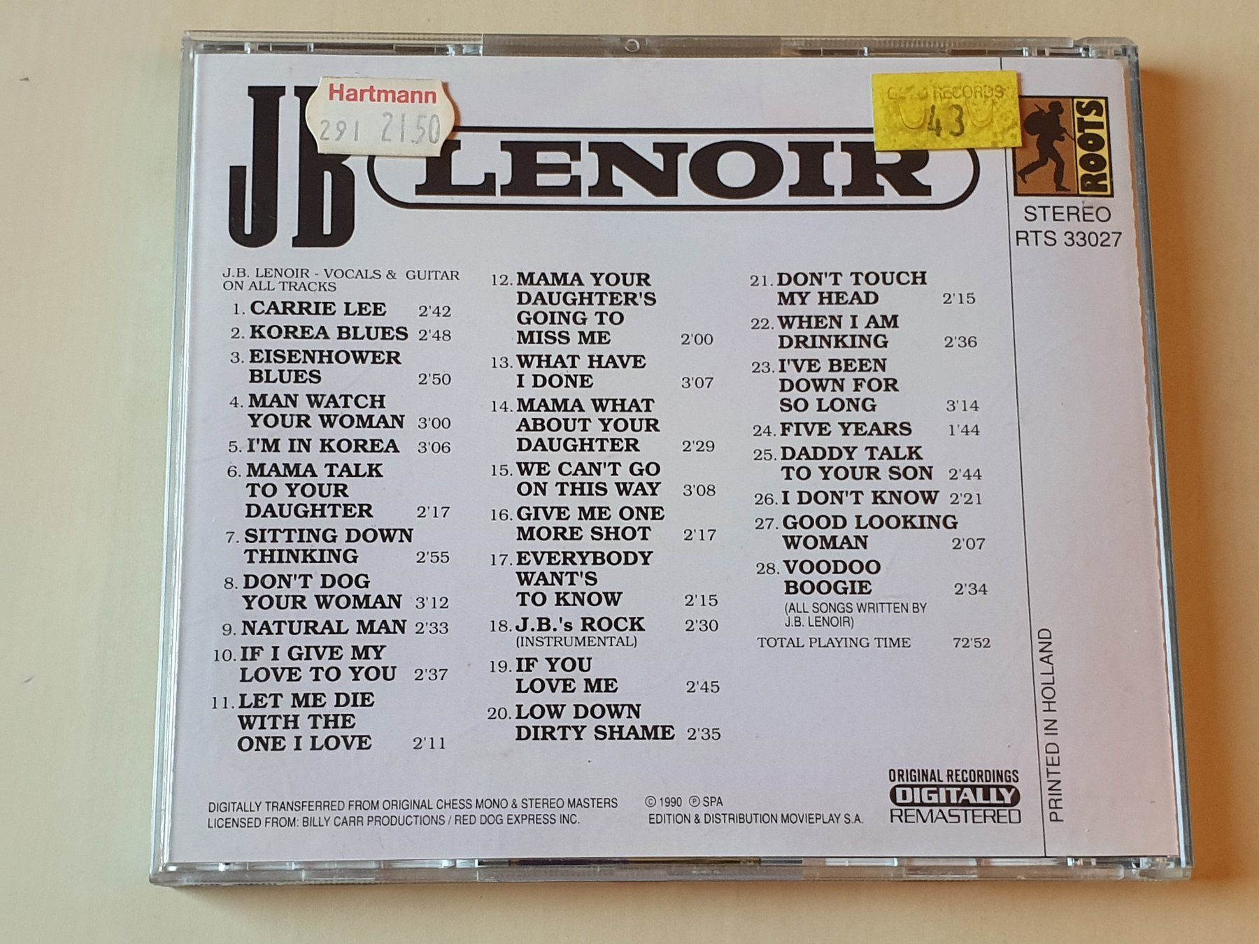 CDs: JB Lenoir – Gebraucht aus Stansstad von collectorsshop 1