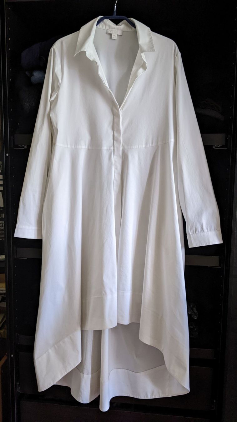 Cos Vestiti: COS : Super-stylée robe-chemise blanche déstructurée M – Nuovo (secondo la descrizione) da Petit-Lancy venduto da lilycerise