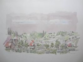 Liechti Lithographie signiert