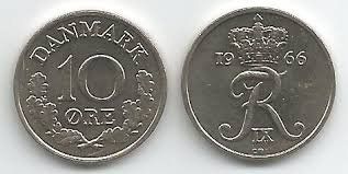 Tutti le monete: 1 Oere Dänemark 1966 – Usato da Kriens venduto da TSCH1