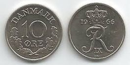 1 Oere Dänemark 1966